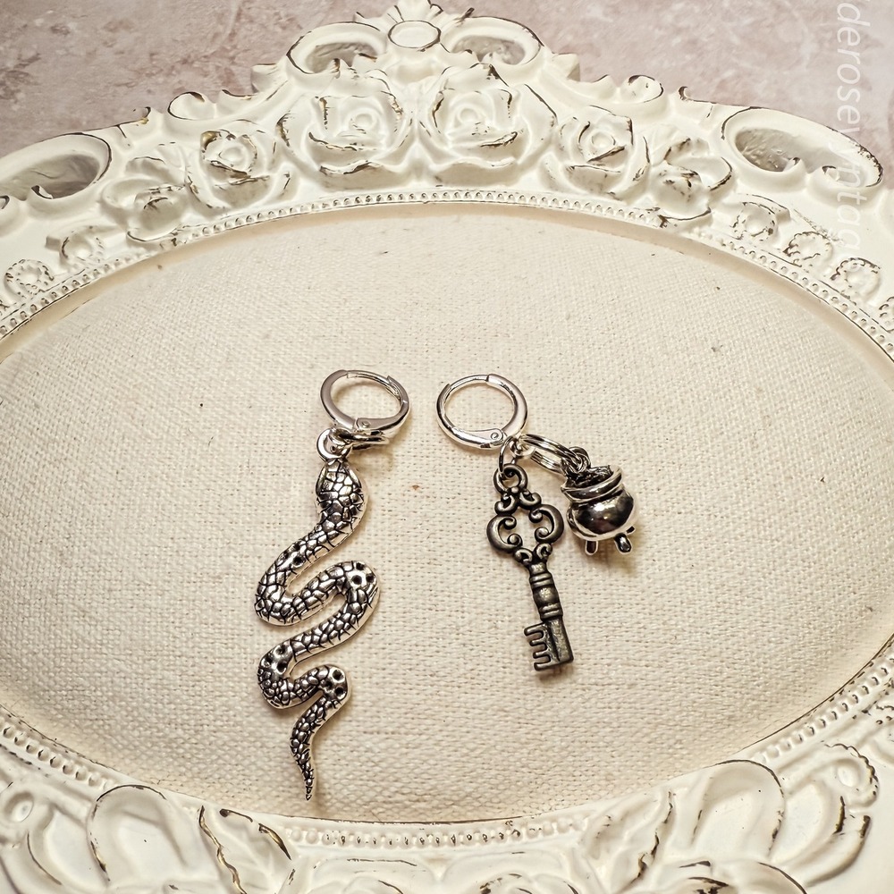 Snake &‎ Cauldron Earrings
